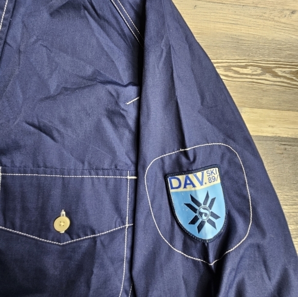 Davoucci Long Sleeve Button Down Large Blue 89 Ski Team - Picture 7 of 12